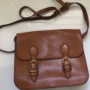 Ralph Lauren Leather Saddle Bag